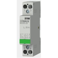 Inštalacijski kontaktorIskra 20A IKD20-20 2NO 24V AC/DC 1M