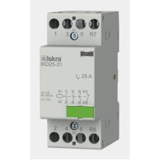 Inštalacijski kontaktor Iskra 25A  IKD25-31 3NO 1NC 24V AC/DC 2M