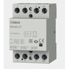 Inštalacijski kontaktor Iskra 40A IKA40-31 3NO+1NC 24V 50Hz