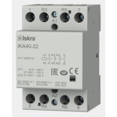 Inštalacijski kontaktor Iskra 40A IKA40-22 2NO+2NC 24V 50Hz